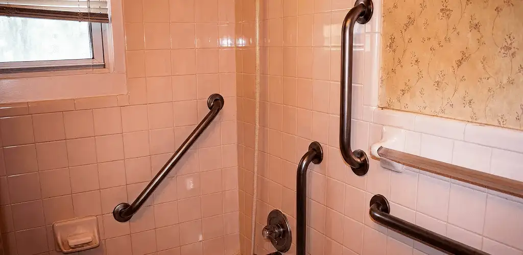 Shower grab bar installation for bathroom safety and accessibility in Oklahoma City, OK