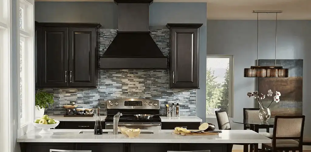Kitchen cabinet painting and refinishing in a modern kitchen in Oklahoma City, OK